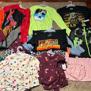 All different kinds of Clothing for kids boys and girls
